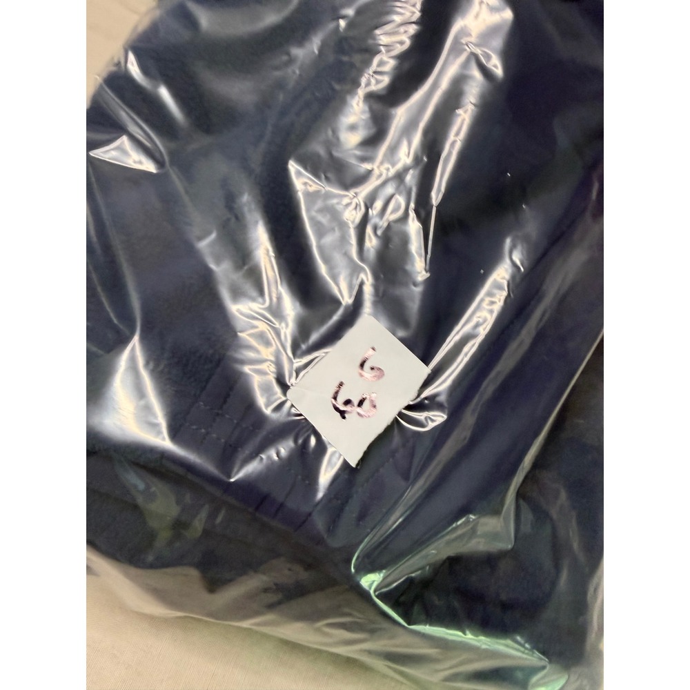 Duluth Trading Co Mens Fleece Vest MED Navy Blue Full Zip Pocket Fall Light - Picture 10 of 10